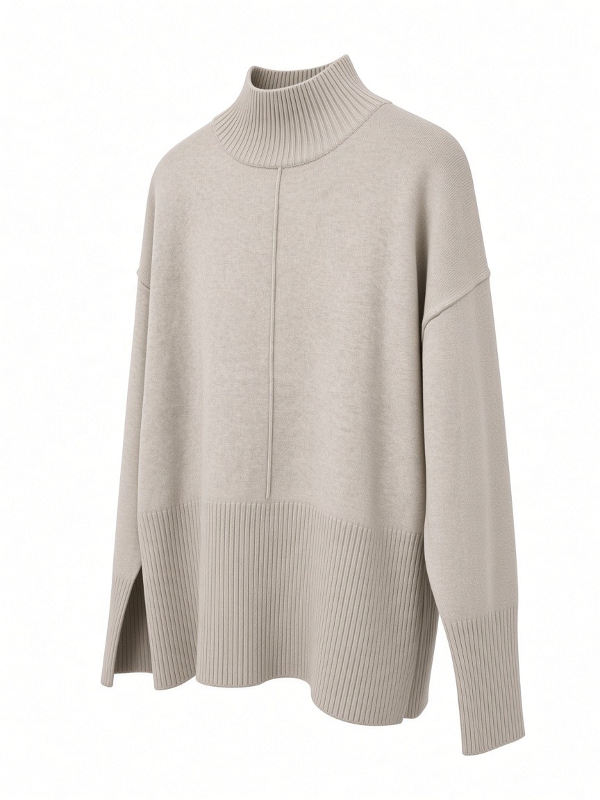 Dámsky rolák N.EVERY DAY BEIGE MELANGE Béžová  s.WEAR 2